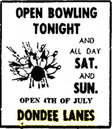 Dondee Lanes - July 1964